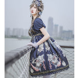 Ring Bells Far Away ~ Sweet High Waist Lolita OP Dress by Infanta