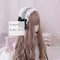 The Goddess of Love ~ Sweet Lolita Headband Ruffled Lace Hairband with Clip