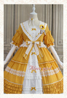 Blooming Sunflowers ~ Sweet Short Sleeve Lolita Dress Classical Party Dress by Alice Girl ~ Pre-order