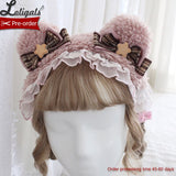 Navy Bear ~ Lovely Lolita Hairband Cute KC by Alice Girl ~ Alice Girl