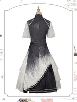 Lonely Crane Crows ~ Chinese Style Retro Lolita Dress