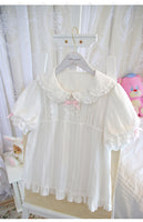 Pre-order ~ Sweet Milk ~ Short Sleeve Lolita Blouse by Alice Girl