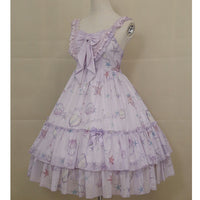 Star Fish & Shells ~ Sweet Printed Lolita JSK Dress Sleeveless Midi Party Dress