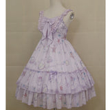 Star Fish & Shells ~ Sweet Printed Lolita JSK Dress Sleeveless Midi Party Dress