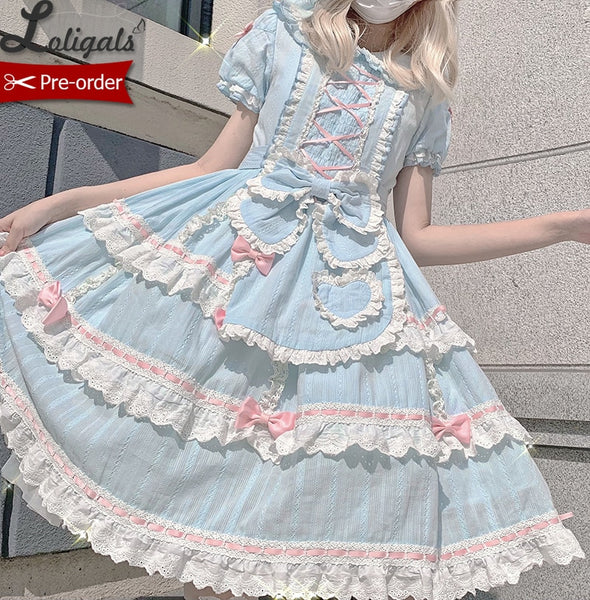 Unknown Doll ~ Sweet Short Sleeve Lolita Dress by Alice Girl ~ Pre-order