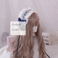 The Goddess of Love ~ Sweet Lolita Headband Ruffled Lace Hairband with Clip