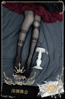 Ball of the Abyss ~ Gothic Summer Tights Black Mesh Pantyhose by Yidhra