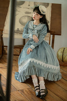 Pre-order ~ Afternoon Memory ~ Vintage Long Sleeve Lolita Dress By Alice Girl