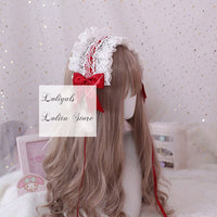 The Goddess of Love ~ Sweet Lolita Headband Ruffled Lace Hairband with Clip