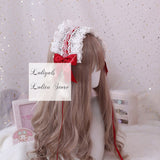 The Goddess of Love ~ Sweet Lolita Headband Ruffled Lace Hairband with Clip
