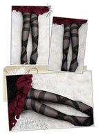 Reverberation ~ Sweet Lolita Long Stockings White Summer Thigh Highs by Yidhra