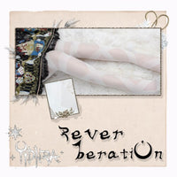 Reverberation ~ Sweet Lolita Long Stockings White Summer Thigh Highs by Yidhra