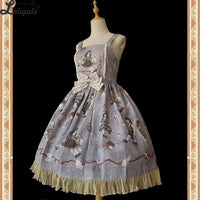 Broken Doll ~ Gothic Printed Lolita JSK Dress by Infanta