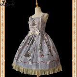 Broken Doll ~ Gothic Printed Lolita JSK Dress by Infanta