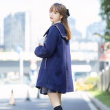 Brave Sailor ~ Preppy Style Double Breasted Wool Coat for Women