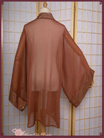Rainy & Sunny Day ~ Kimono Style Lolita Chiffon Cardigan by Magic Tea Party