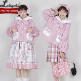 Candy Bunny ~ Sweet Lolita Wool Jacket Warm Winter Coat by Alice Girl ~ Pre-order