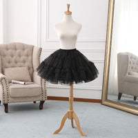 Short Hoopless Lolita Underskirt Tutu Crinoline Petticoat