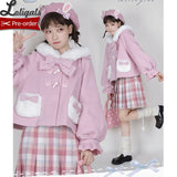 Candy Bunny ~ Sweet Lolita Wool Jacket Warm Winter Coat by Alice Girl ~ Pre-order
