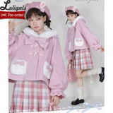 Candy Bunny ~ Sweet Lolita Wool Jacket Warm Winter Coat by Alice Girl ~ Pre-order