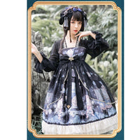Shadow under the Moon ~ Vintage Long Sleeve Qi Dress