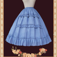 Carola's Garden ~ Sweet Ruffled Lolita Petticoat Midi A-line Pettiskirt by Infanta