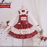 Strawberry & Rabbit ~ Lovely Long Sleeve Lolita Blouse by Alice Girl ~ Pre-order