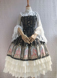 The Legend of Stars ~ Printed Chiffon Lolita JSK Dress Ruffled Party Dress