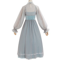 The Sea & Forest ~ Elegant Empire Waist Chiffon Dress Classic Long Lolita Dress