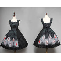 Nobody Lives ~Sweet Checkered Lolita JSK Dress by Magic Tea Party