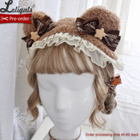Navy Bear ~ Lovely Lolita Hairband Cute KC by Alice Girl ~ Alice Girl