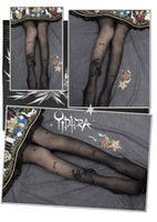 Stars On The sky Lolita ~ Sweet Lolita Tights Sheer Summer Pantyhose by Yidhra