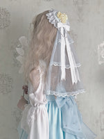 The Princess of Sea ~ Heart Style Lolita Headdress w. Veil by Alice Girl ~ Pre-order