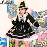 Gothic Lolita Dress ~ Magic House ~ Pointed Collar Long Sleeve Halloween Costume