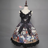 Fireworks Show ~ Kimono Style Printed Lolita JSK Dress by Magic Tea Party