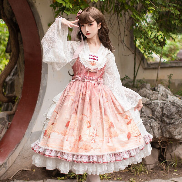 Gold Fish ~ Sweet Lolita JSK Dress by OCELOT