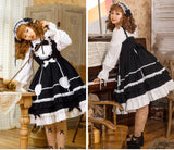 Little Pudding ~ Classic Lolita JSK Dress Cotton Midi Party Dress