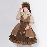 Meow Detective ~ Preppy Style Lolita JSK Dress by YLF