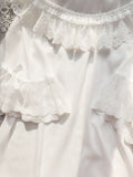 Lovely Ruffled Chiffon Top Round Neck Short Sleeve Blouse