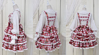 Strawberry & Plaid ~ Sweet 2021 Lolita Convertible JSK Dress by Alice Girl ~ Pre-order