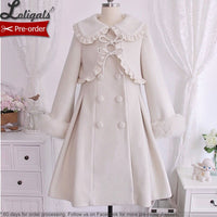 The First Snow ~ Sweet Double Breasted Lolita Coat by Alice Girl ~ Pre-order