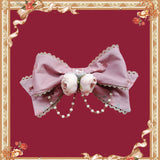 Bell & Beast ~ Sweet Bow Brooch Lolita Accessory w. Chain by Infanta