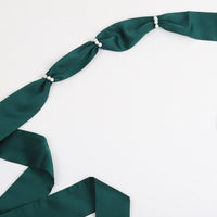 Lolita Pearl Sash Belt Vintage Bow Hair Wrap
