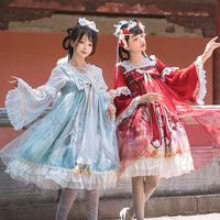 Lonely Crane ~ Vintage Han Style Lolita OP Dress