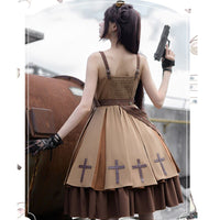 The Dawn ~ Steampunk Military Style Lolita Dress Cool Army Uniform by YLF