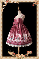 Dating Bears ~ Sweet Printed Lolita Dress Sleeveless Knee Length Dress by Infanta