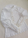Sweet Cotton Shirt Long Sleeve Lolita Blouse by Yiliya