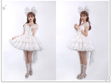 Pre-order ~ Girls' Party ~ Sweet Mini OP Lolita Dress with Bow Train by Alice Girl