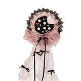 Sweet Lolita Headpiece Net Mini Top Hat with Bow