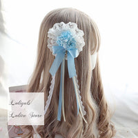 Sweet Lolita Rosette Headpiece Hair Clips